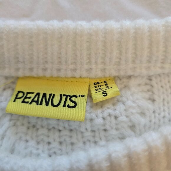 Peanuts | Snoopy Woodstock White Knit Graphic Sweater | Size S - Picture 3 of 4